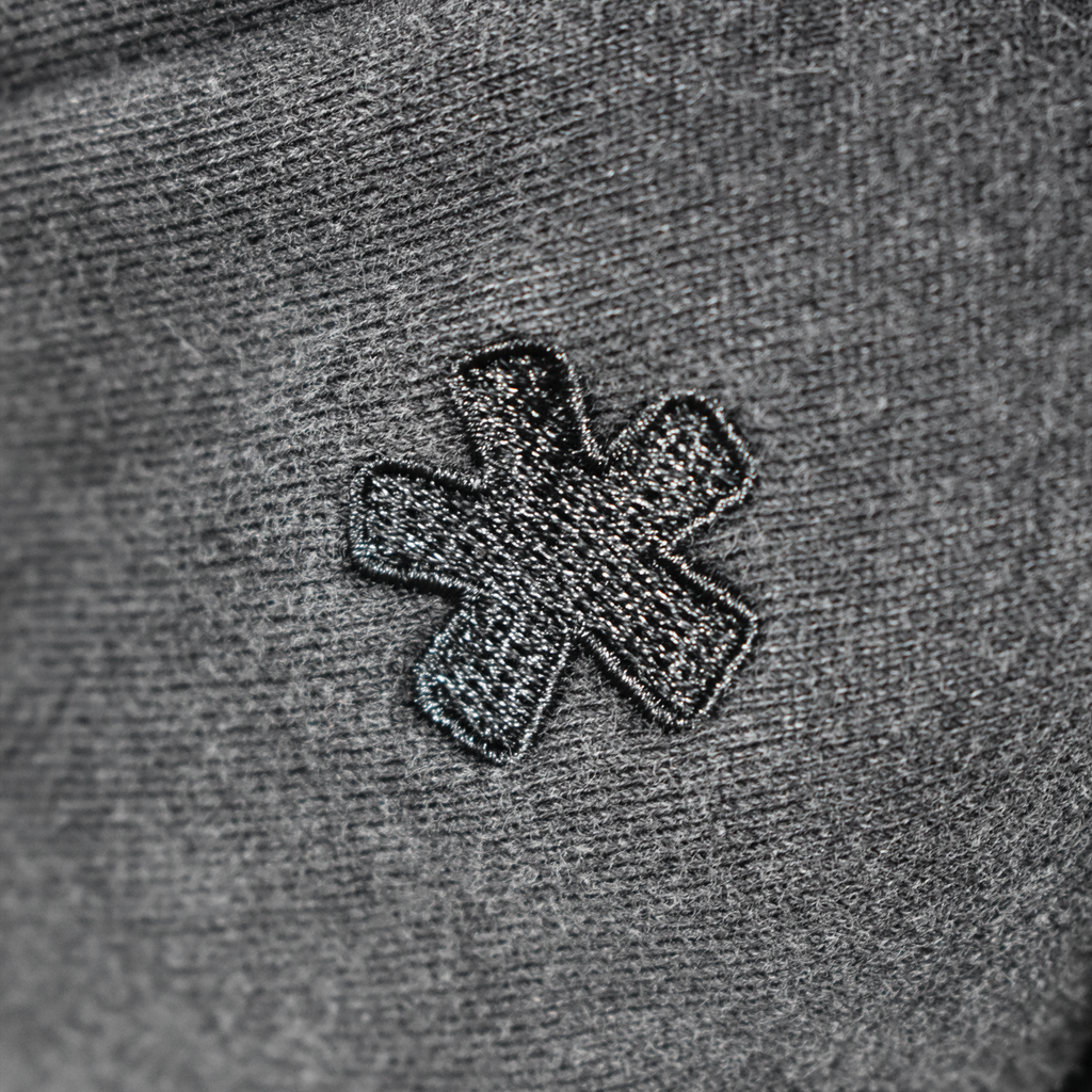 Murch* Double Zip Hoodie - Charcoal Black